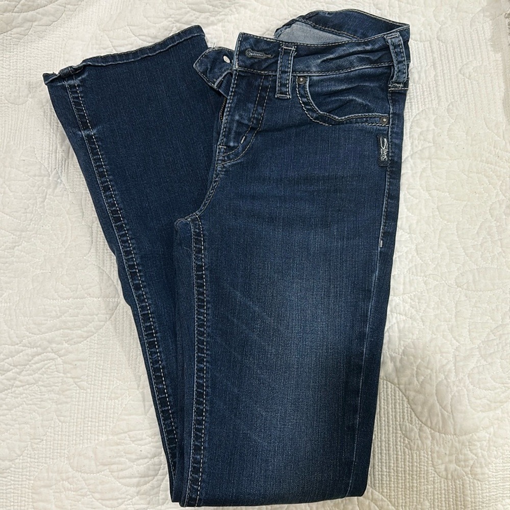 Silver bootcut jeans